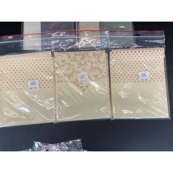 VTG Hopscotch Charles Craft Country Lane Cross Stitch Fabric Mixed Lot of 9 - Picture 4 of 6